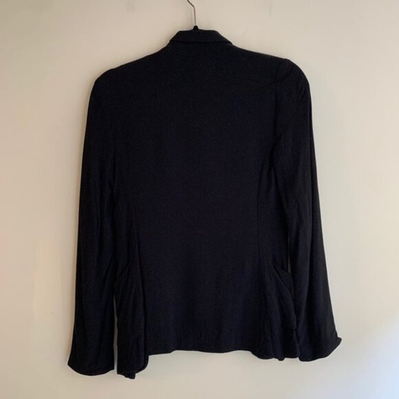 Aritzia Talula Kent Blazer Open Front Lightweight Black Relaxed fit Size 0 - Picture 5 of 12